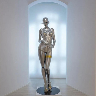 escultura decorativa de Props Human Figure do modelo do metal da loja da exposição da janela