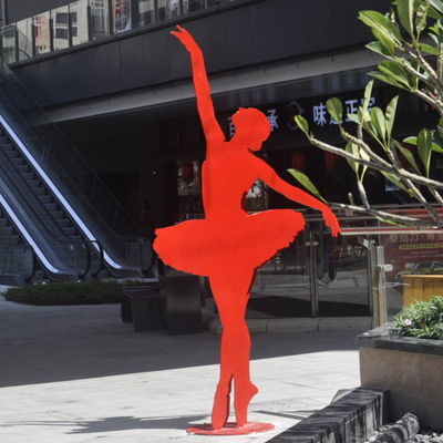 Homem de passeio Art Sculpture de Sculpture Stainless Steel do dançarino de bailado da menina