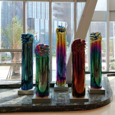 O hotel Art Sculptures Electroplating de aço inoxidável moderno personalizou