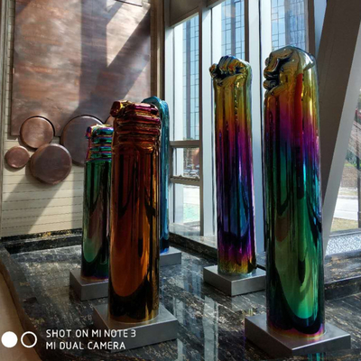 O hotel Art Sculptures Electroplating de aço inoxidável moderno personalizou