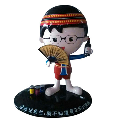 Das esculturas feitas sob encomenda da fibra de vidro da imagem de tipo boneca decorativa interna Toy Figurine