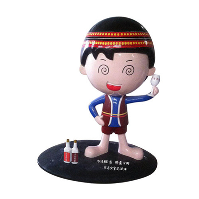Das esculturas feitas sob encomenda da fibra de vidro da imagem de tipo boneca decorativa interna Toy Figurine
