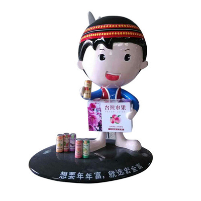 Das esculturas feitas sob encomenda da fibra de vidro da imagem de tipo boneca decorativa interna Toy Figurine