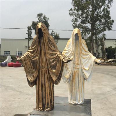 Estátuas exteriores da fibra de vidro de Azrael Dia das Bruxas da morte 80cm 120cm 150cm 180cm