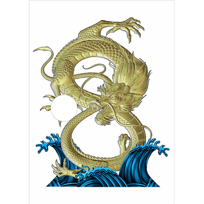 Estátuas feitas sob encomenda Lucky Chinese Dragon Sculptures da fibra de vidro da decoração interna