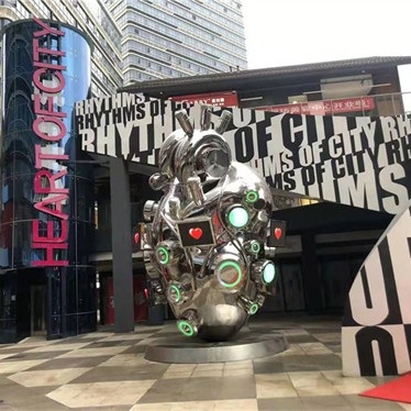Eletrônico de aço interativo de Art Heart Shaped Sculpture Stainless personalizado