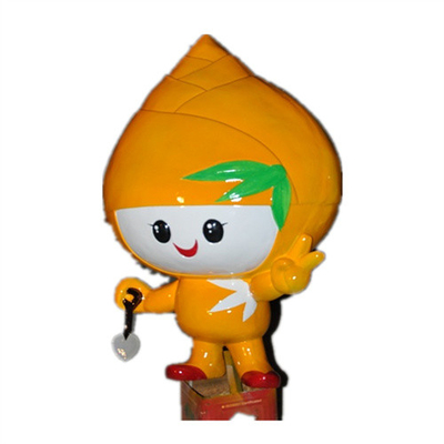 as esculturas feitas sob encomenda da fibra de vidro 3D jardinam lâmpadas do personagem de banda desenhada do diodo emissor de luz