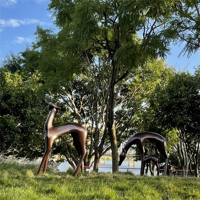 Das estátuas de bronze do jardim dos cervos de Sika decoração exterior de moldação 80cm - 160cm