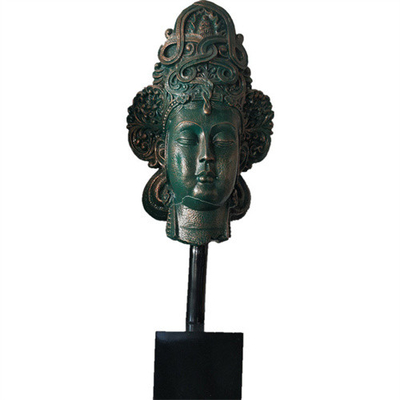 Das estátuas de bronze do jardim da cabeça da Buda decorativo interno personalizado