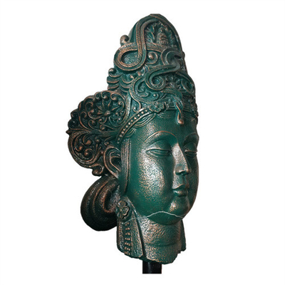 Das estátuas de bronze do jardim da cabeça da Buda decorativo interno personalizado