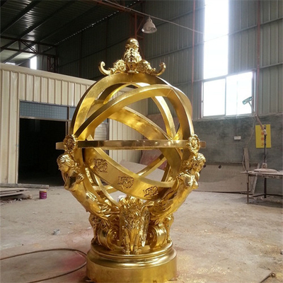 Escultura decorativa do jardim da bola de metal de Celestial Globe Armillary Sphere Sculpture