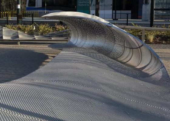 Exterior moderno personalizado do grande metal de aço inoxidável do sumário da escultura