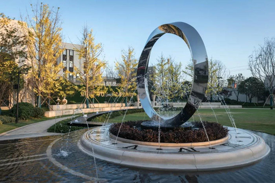 Grande arte decorativa SS 316L da escultura do metal personalizada para o jardim