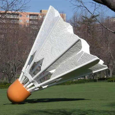 Escultura da peteca de Birdie Sculpture Public Fiberglass Giant do badminton do campo de jogos