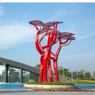 Sumário exterior da escultura do grande metal do círculo de tráfego decorativo para o jardim