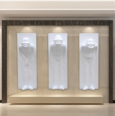Usher Wall Mounted Sculptures Fiberglass bem-vindo que pendura para a decoração do hotel