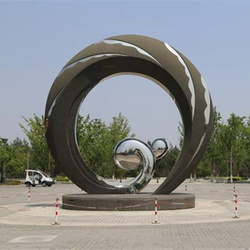 Grande Coral Decorative Metal Sculpture cinzelada para o jardim da paisagem