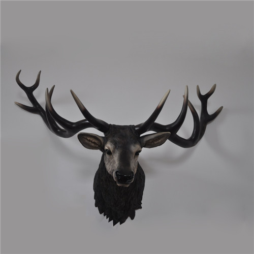 As esculturas animais principais da decoração da parede dos cervos que penduram o estilo do vintage personalizaram