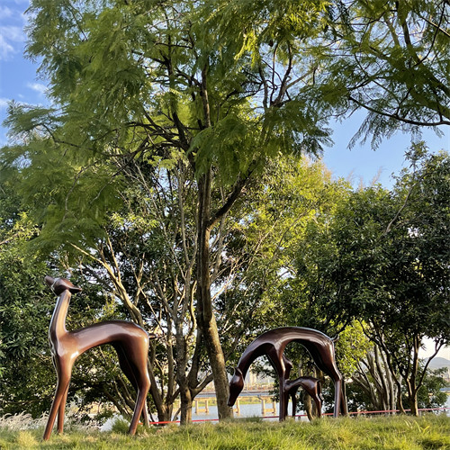 Das estátuas de bronze do jardim dos cervos de Sika decoração exterior de moldação 80cm - 160cm
