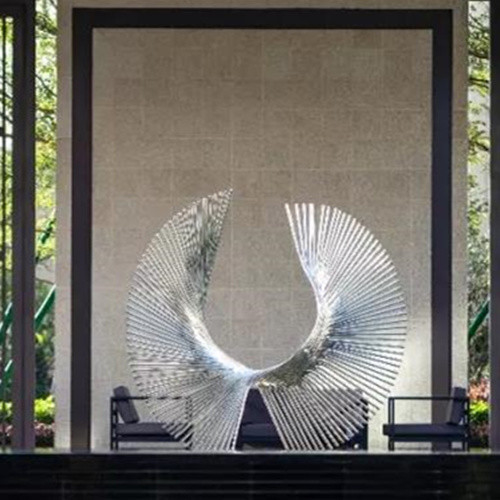 Escultura decorativa abstrata exterior do metal de aço inoxidável para a jarda
