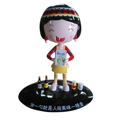 Das esculturas feitas sob encomenda da fibra de vidro da imagem de tipo boneca decorativa interna Toy Figurine